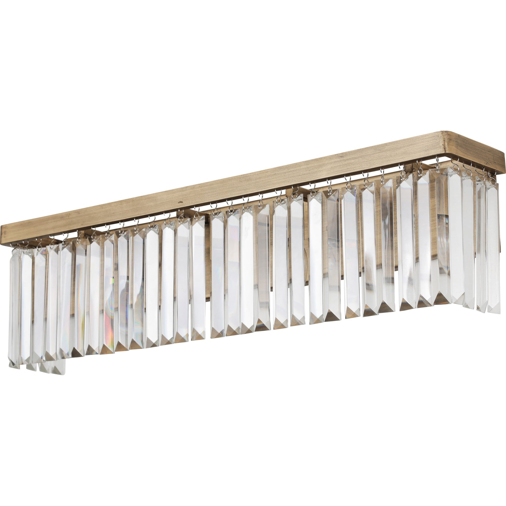 Social Club Bath by Varaluz in havana gold. Made from premium crystal in a transitional style.