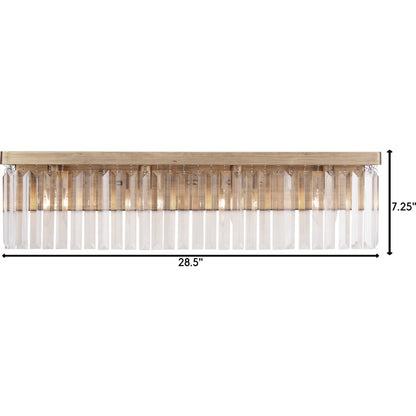 Social Club Bath by Varaluz in havana gold. Made from premium crystal in a transitional style.