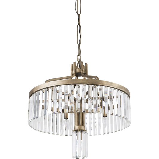Social Club Pendant by Varaluz in havana gold. Made from premium crystal in a transitional style.