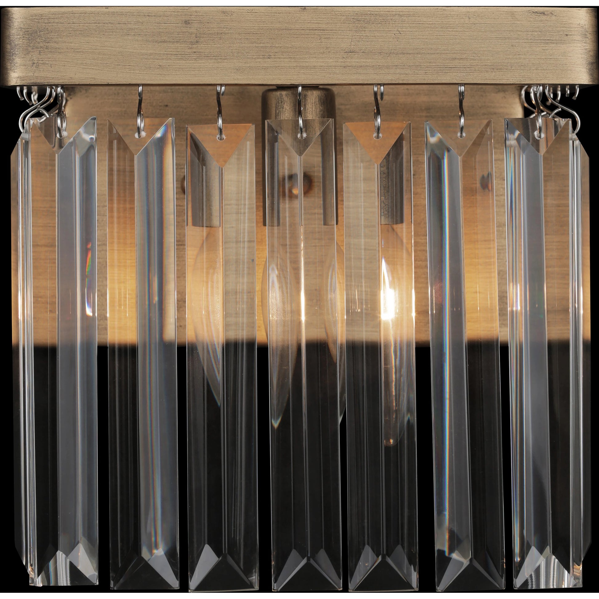 Social Club Bath by Varaluz in havana gold. Made from premium crystal in a transitional style.