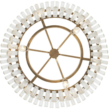 Social Club 2-Tier Crystal Pendant by Varaluz in havana gold. Made from unique in a modern style.