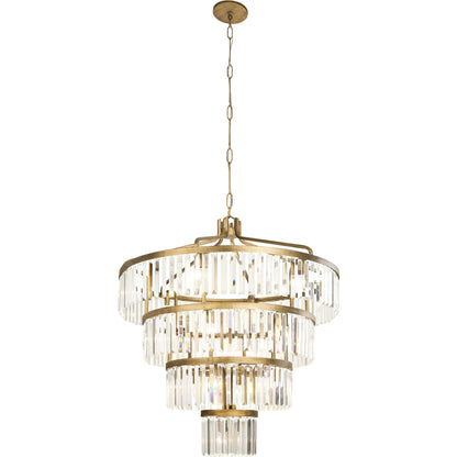 Social Club 4-Tier Chandelier by Varaluz in havana gold. Made from unique in a modern style.