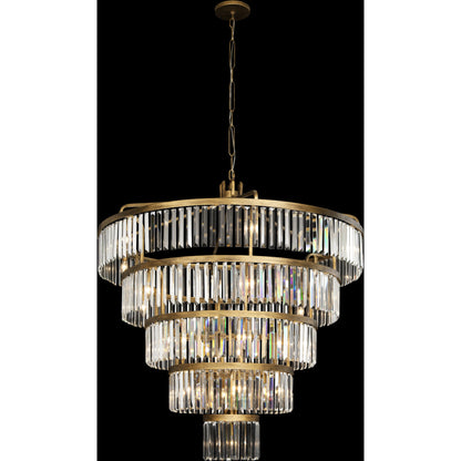 Social Club 5-Tier Chandelier by Varaluz in havana gold. Made from unique in a modern style.