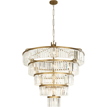 Social Club 5-Tier Chandelier by Varaluz in havana gold. Made from unique in a modern style.