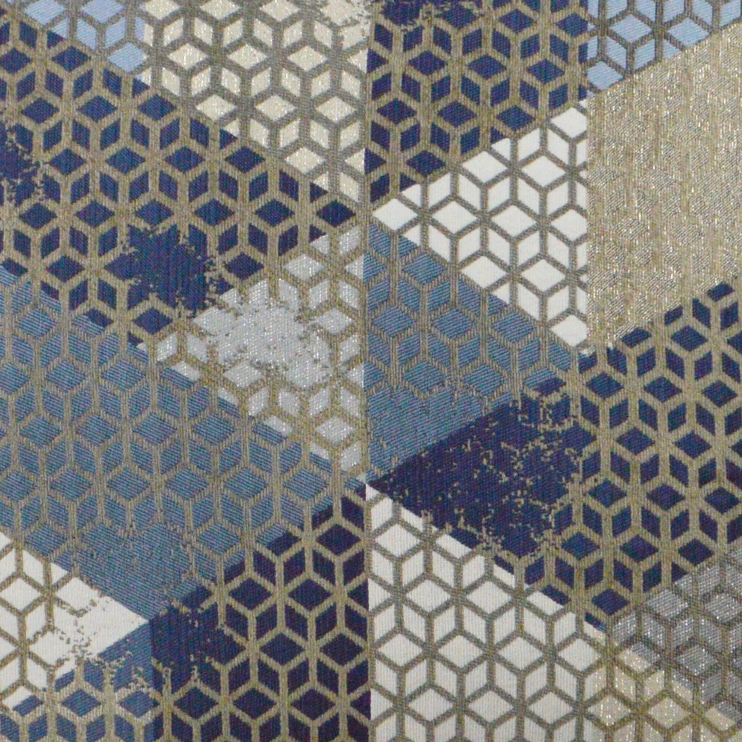 002 SI-2382250 | Closeup | Silicon Pillow by DV Kap Home in blue. Made from 68% rayon, 31% polyester, 1% lurex in a eclectic & global style.