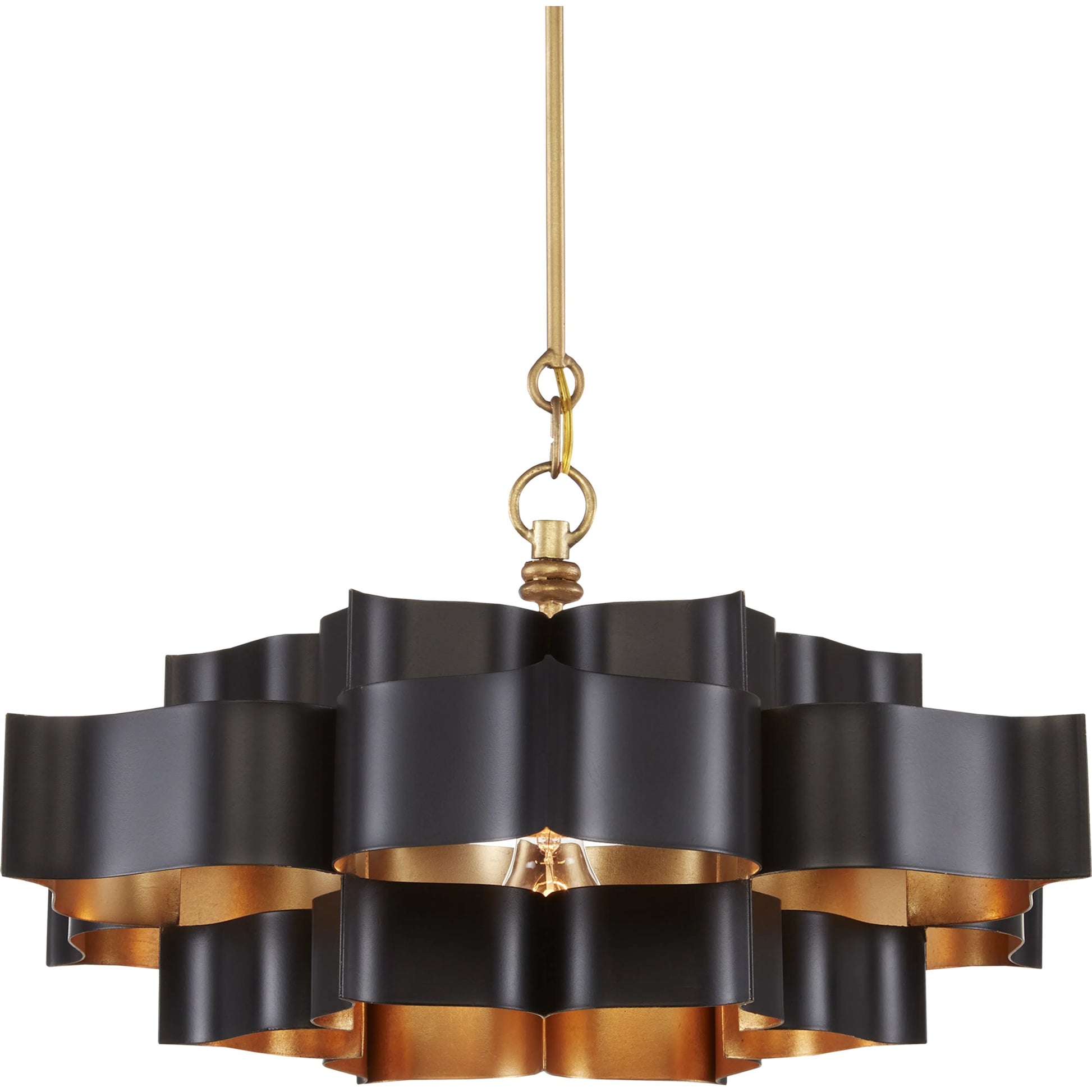 Grand Lotus Chandelier by Currey and Company. Made from unique in a modern style.