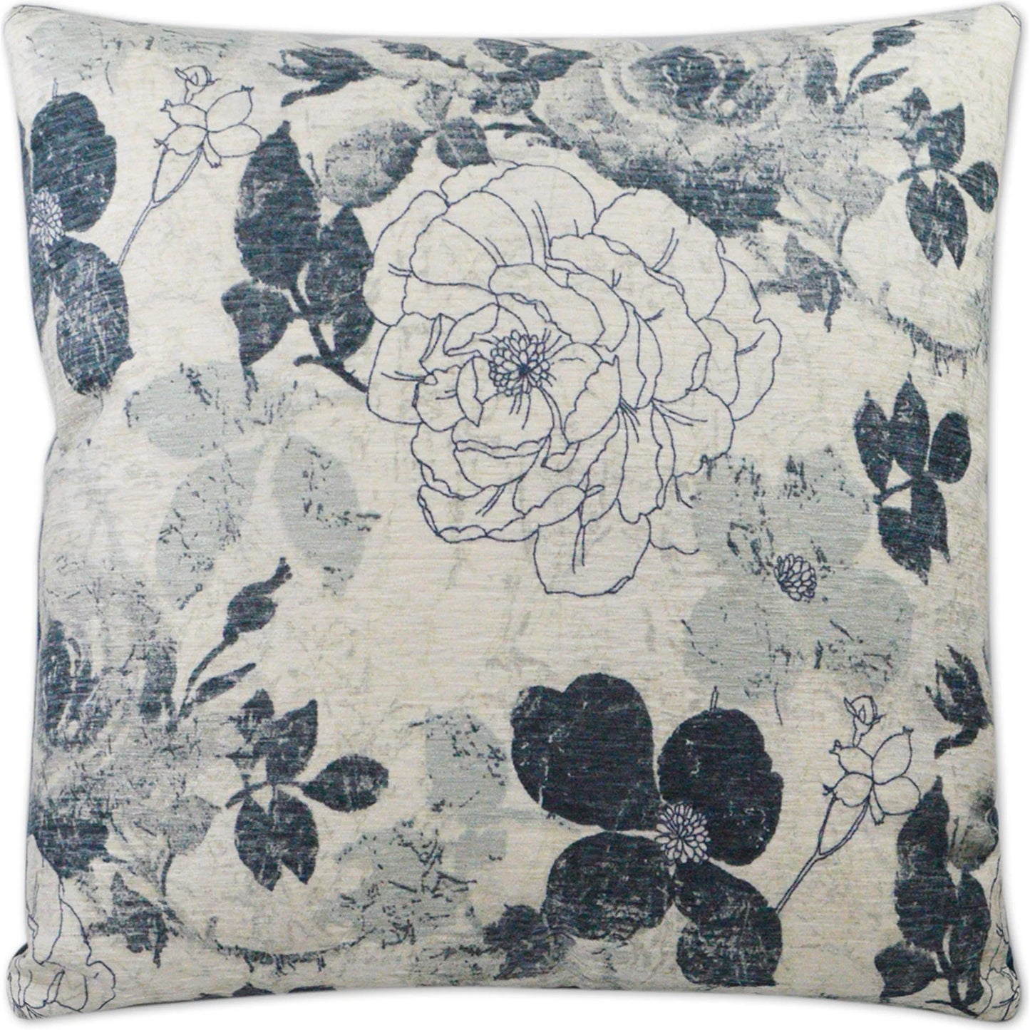 000 SI-2381676 | Primary Silo | Mademoiselle Pillow by DV Kap Home in blue. Made from 100% polyester in a traditional style.