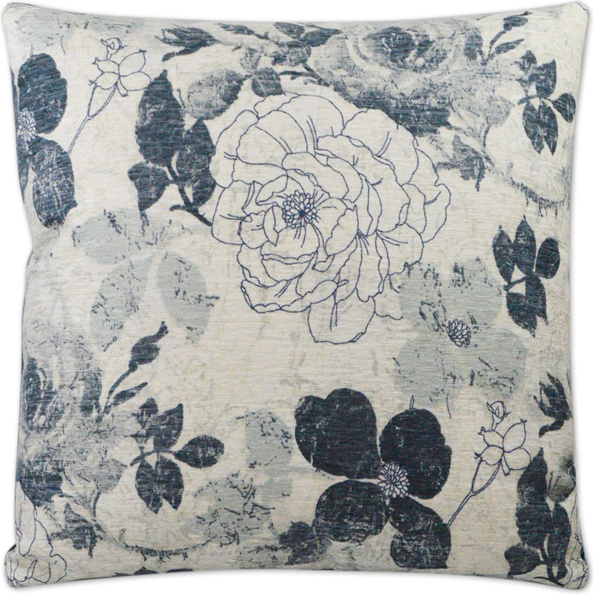 Mademoiselle Pillow by DV Kap Home in blue. Made from 100% polyester in a traditional style.
