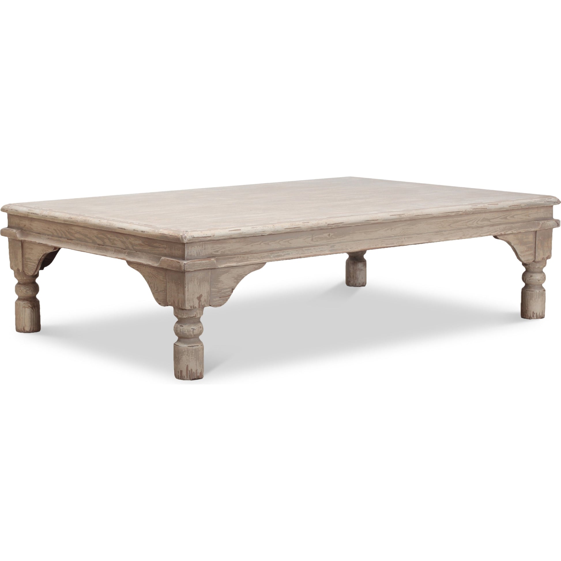 Kaffe Table by Sarreid Ltd. in gray. Made from pine in a cottage & farmhouse style.