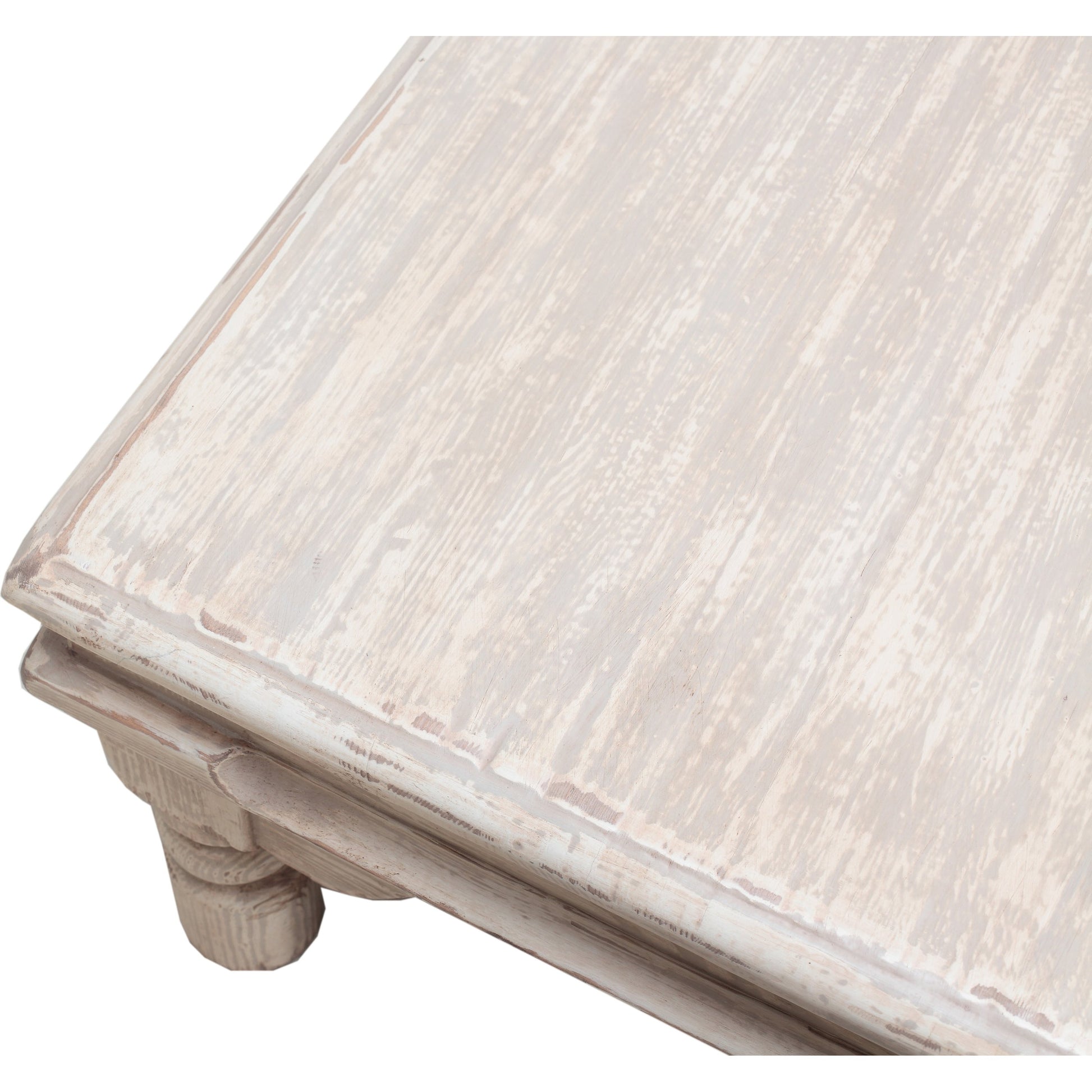 Kaffe Table by Sarreid Ltd. in gray. Made from pine in a cottage & farmhouse style.