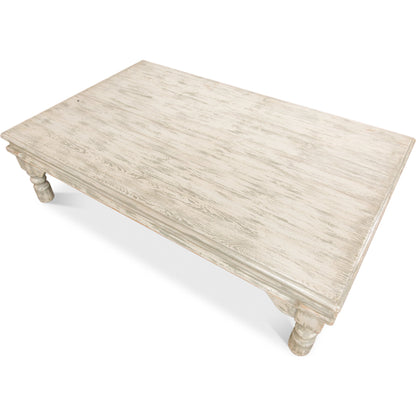 Kaffe Table by Sarreid Ltd. in gray. Made from pine in a cottage & farmhouse style.