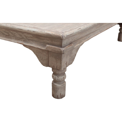 Kaffe Table by Sarreid Ltd. in gray. Made from pine in a cottage & farmhouse style.