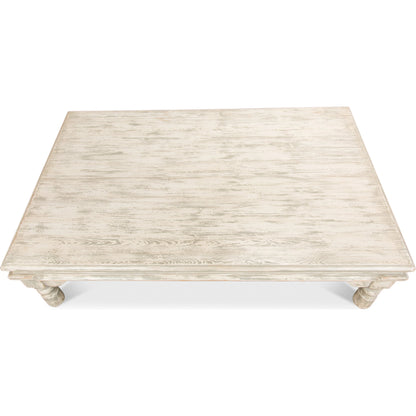 Kaffe Table by Sarreid Ltd. in gray. Made from pine in a cottage & farmhouse style.
