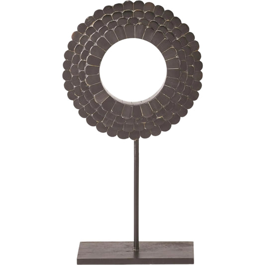 Four Layer Horn Scalloped Mounted Ring by Global Views. Made from unique in a modern style.