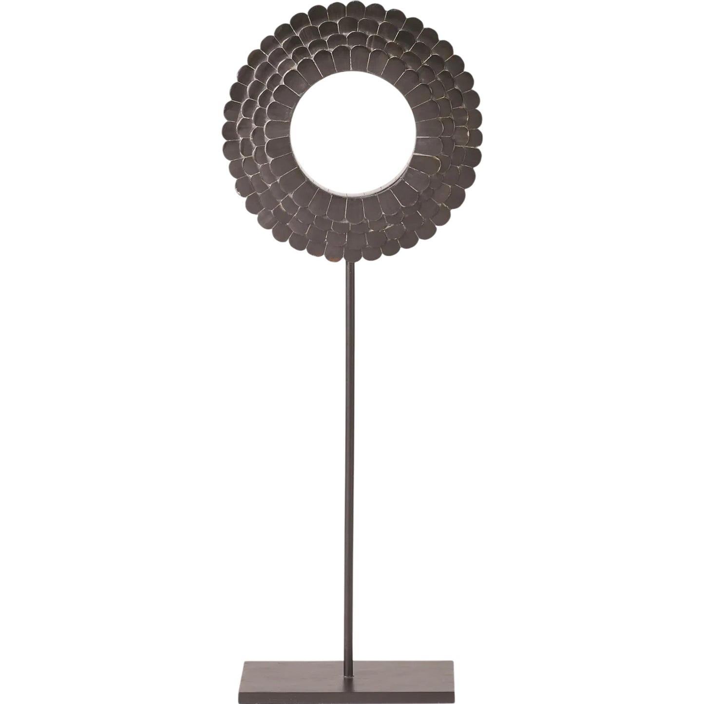 000 SI-2446383 | Primary Silo | Four Layer Horn Scalloped Mounted Ring by Global Views. Made from unique in a modern style.