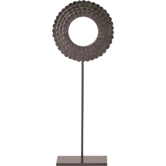 001 SI-2446383 | Primary Silo | Four Layer Horn Scalloped Mounted Ring by Global Views. Made from unique in a unique style.