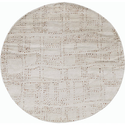Truxel Polka Dots Rug - T26T6040 by Thom Felicia by Feizy Rugs in tan, brown. Made from wool in a unique style.