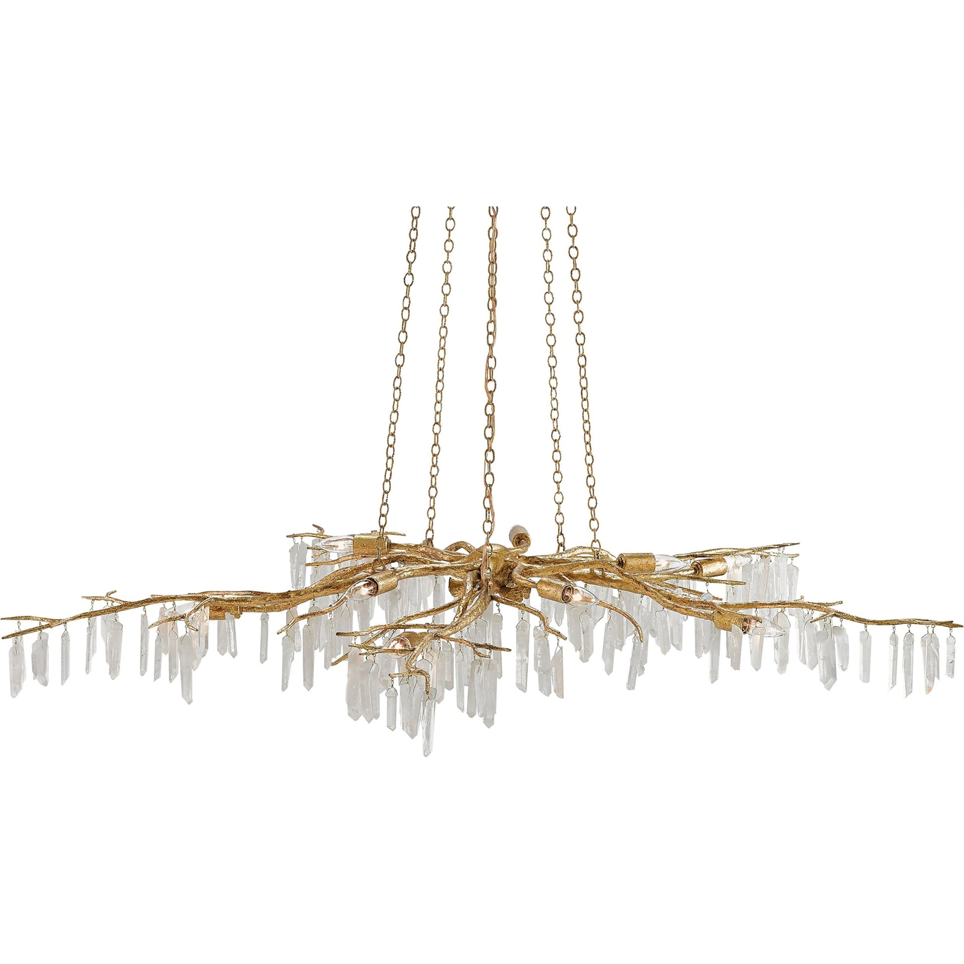 Forest Light Chandelier by Currey and Company. Made from unique in a modern style.