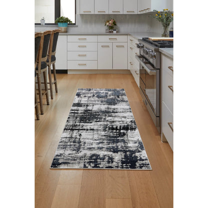 Micah Rug - 3339F by Feizy in black, white, gray. Made from polyester, polypropylene in a unique style.