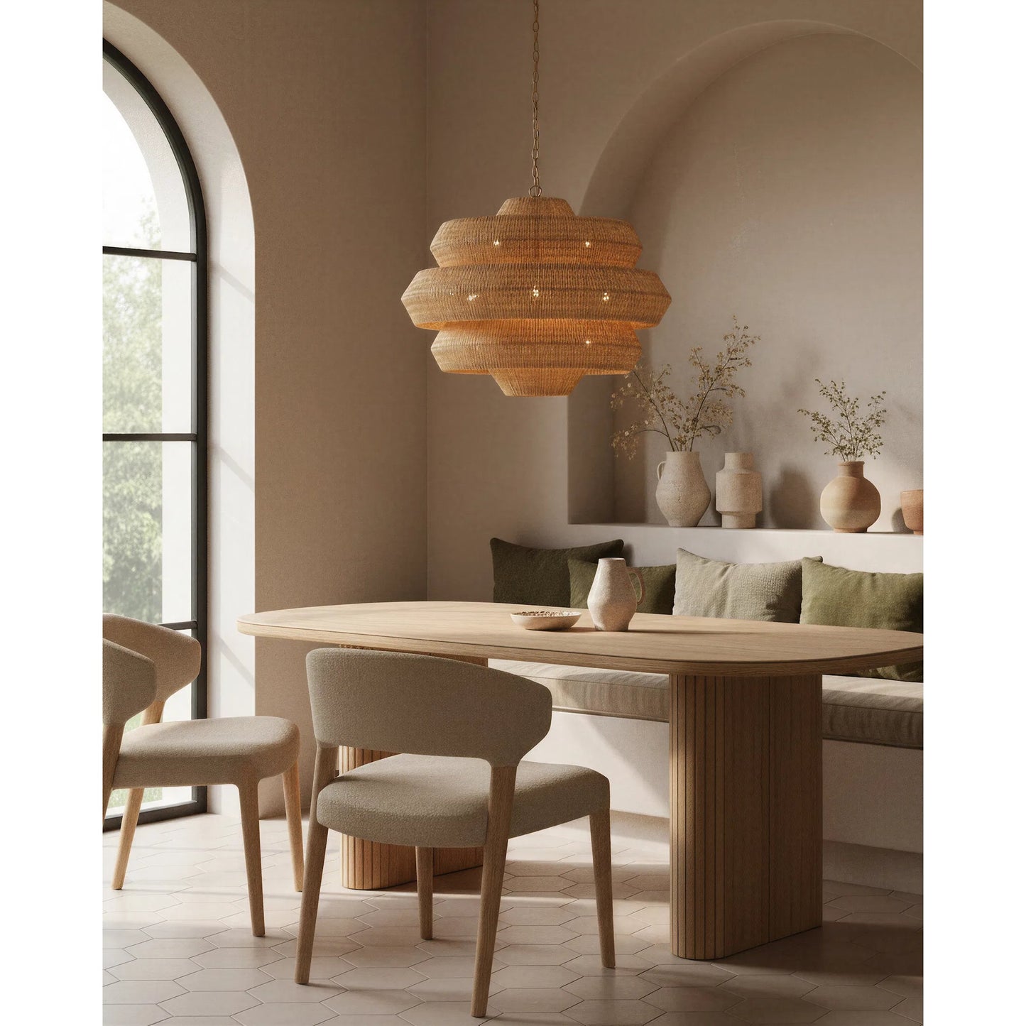 034 SR-381050 | Lifestyle | Antibes Chandelier by Currey and Company. Made from unique in a modern style.