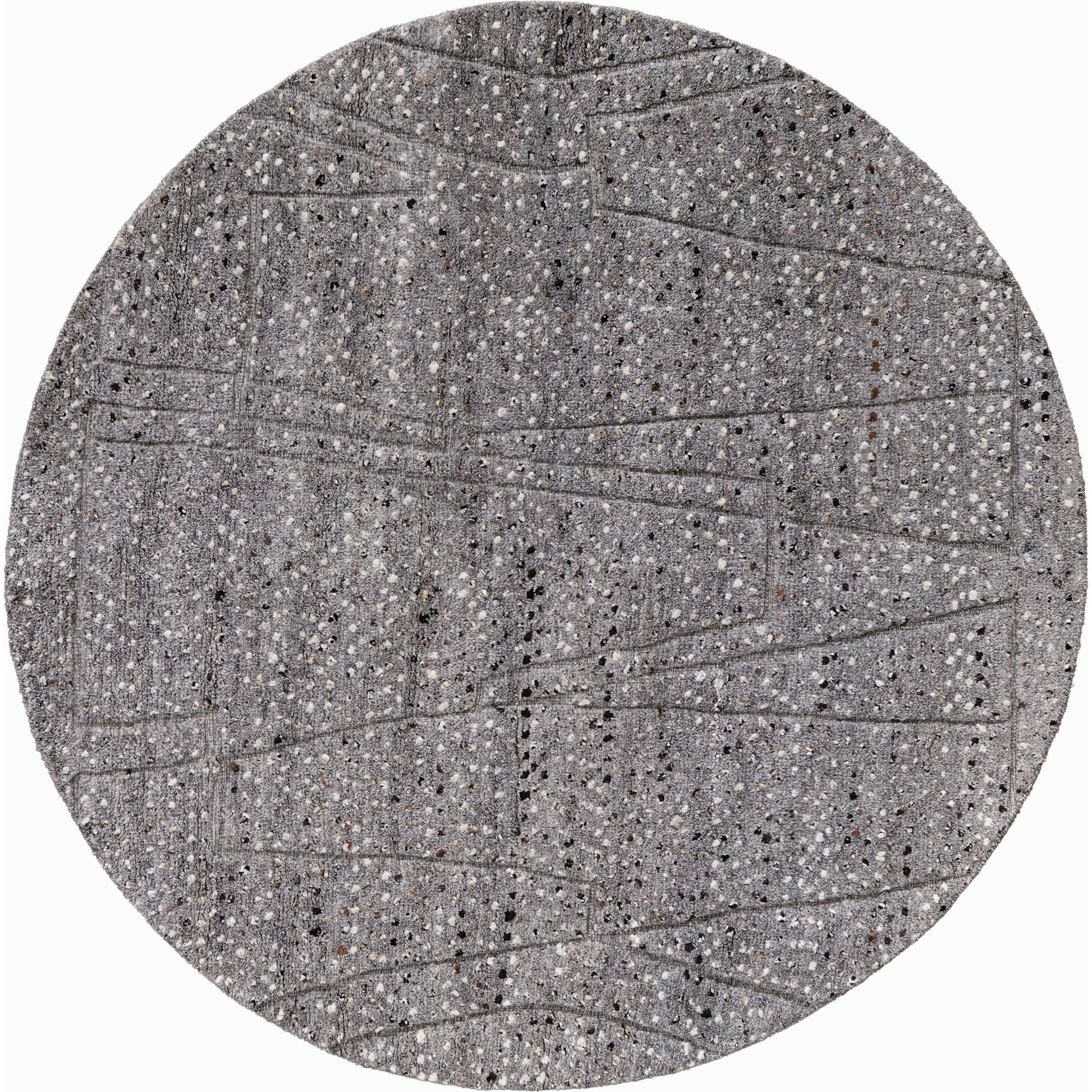 Dering Polka Dots Rug - T27T6042 by Thom Felicia by Feizy Rugs in gray, tan, taupe. Made from wool in a unique style.