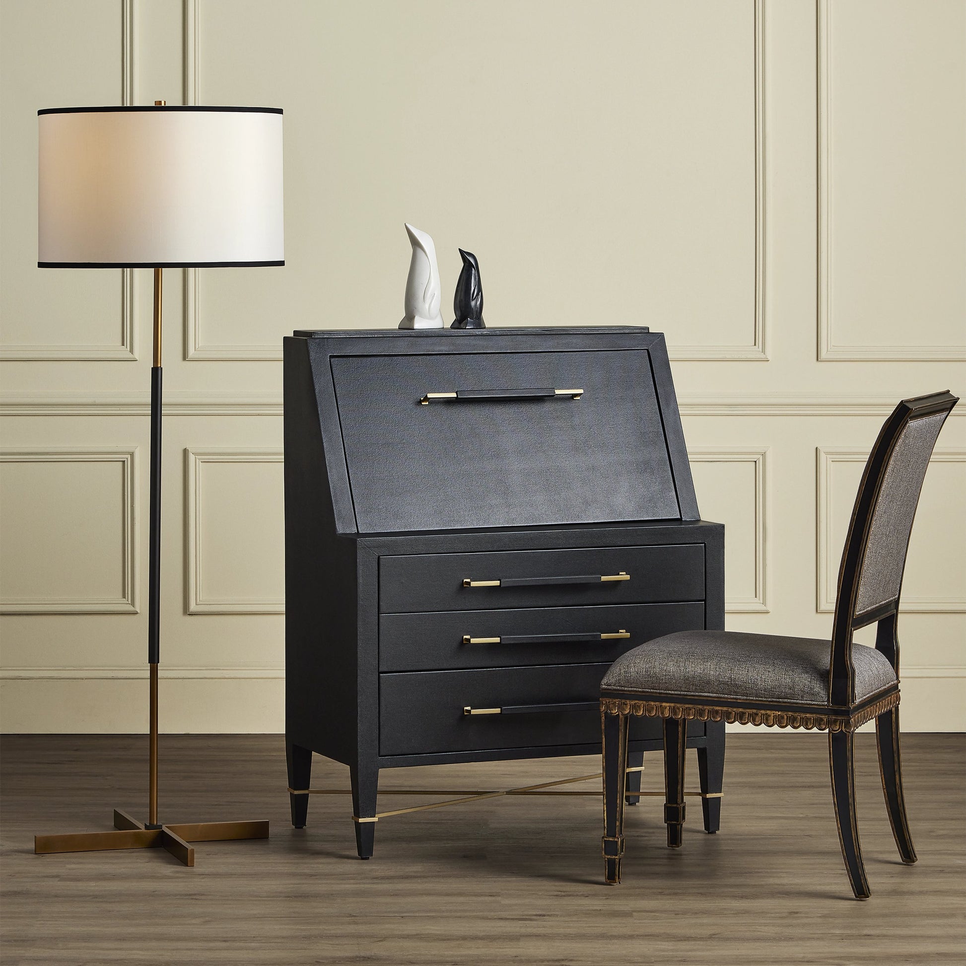 Verona Secretary Desk by Currey and Company. Made from unique in a traditional style.