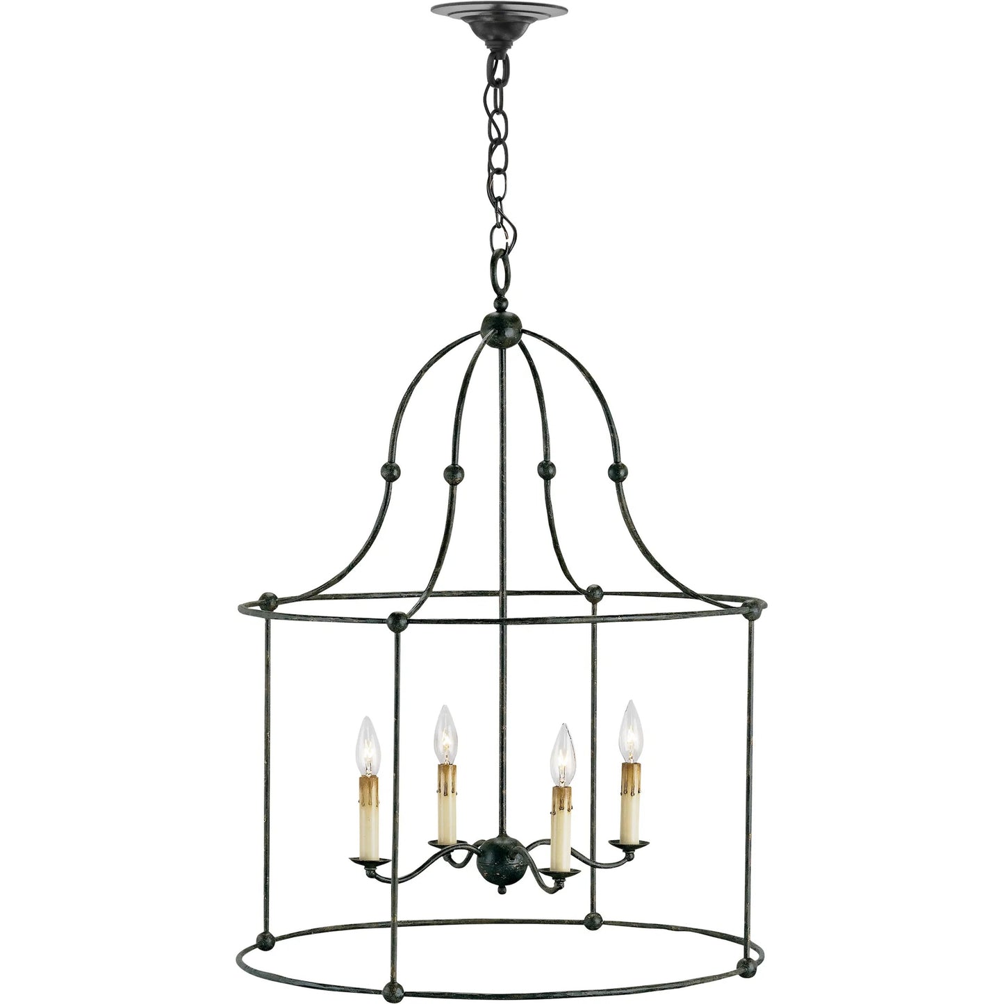 004 S-223746 | Additional Silo | Fitzjames Lantern by Currey and Company in mayfair. Made from wrought iron in a traditional style.