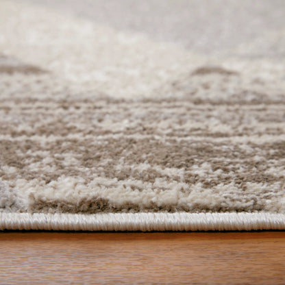 Vancouver Geometric Rug - VNR39NRF by Feizy in tan, brown, ivory. Made from polypropylene, polyester in a unique style.