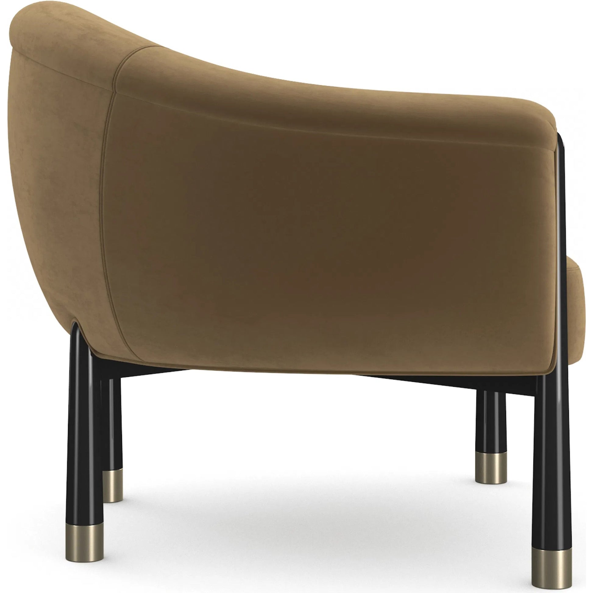 Baton Accent Chair by Caracole in chocolate truffle, whisper of gold. Made from unique in a eclectic & global style.