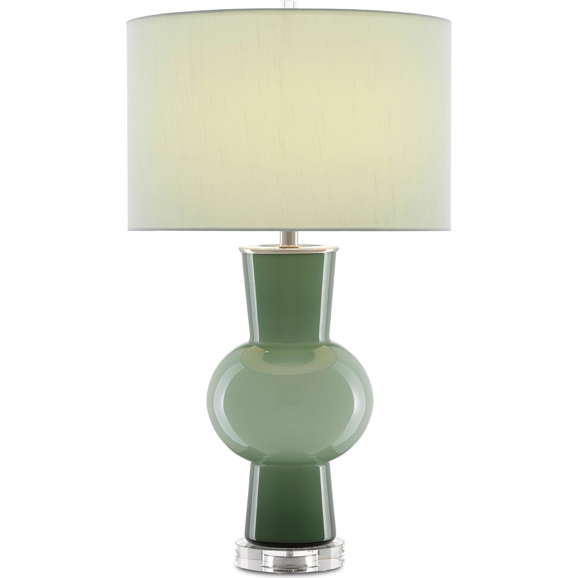 Duende Table Lamp by Currey and Company. Made from glass, optic crystal in a eclectic & global style.