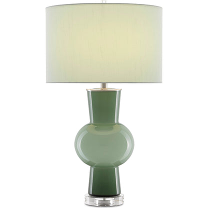 Duende Table Lamp by Currey and Company. Made from glass, optic crystal in a eclectic & global style.