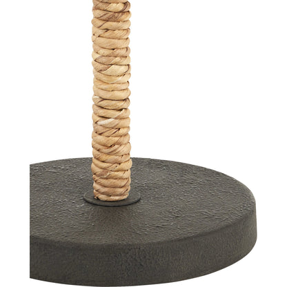 Annabelle Table Lamp by Currey and Company in natural, mole black. Made from metal in a cottage & farmhouse style.