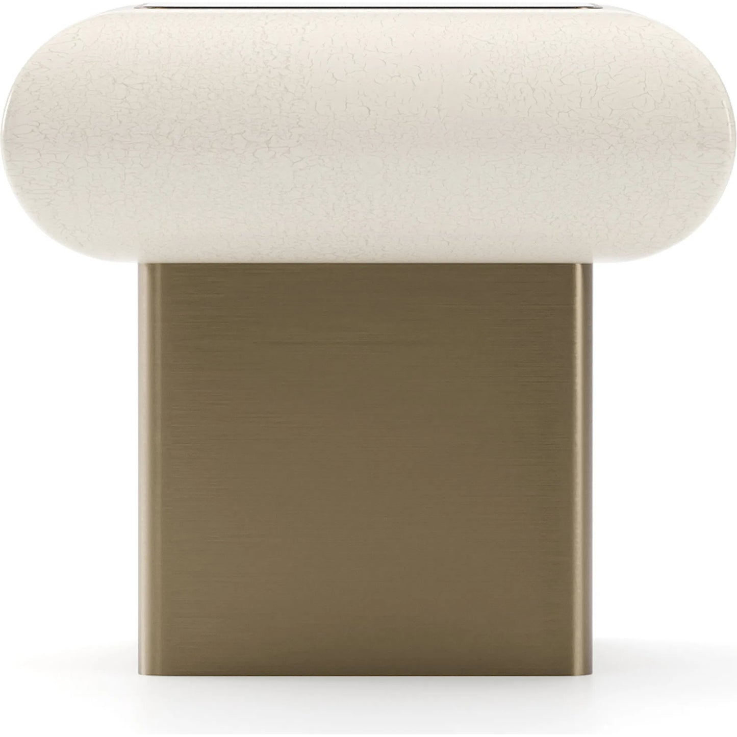 002 SI-2462337 | Additional Silo | Seta Side Table by Caracole in smoked, bronze, ivory, gold and ivory craze. Made from glass in a transitional style.