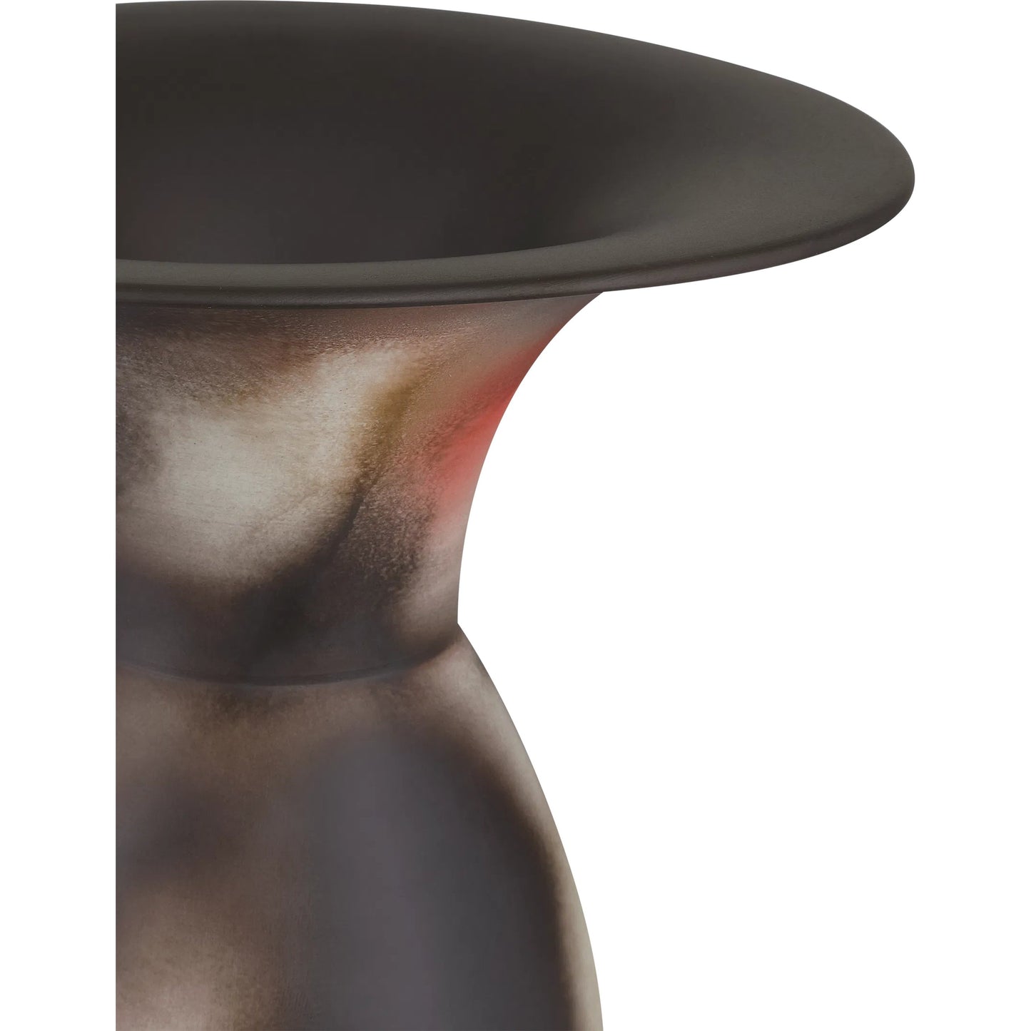 002 SI-2257194 | Closeup | Celestial Large Vase by Currey and Company in black, white, pale green, pale red. Made from porcelain in a modern style.