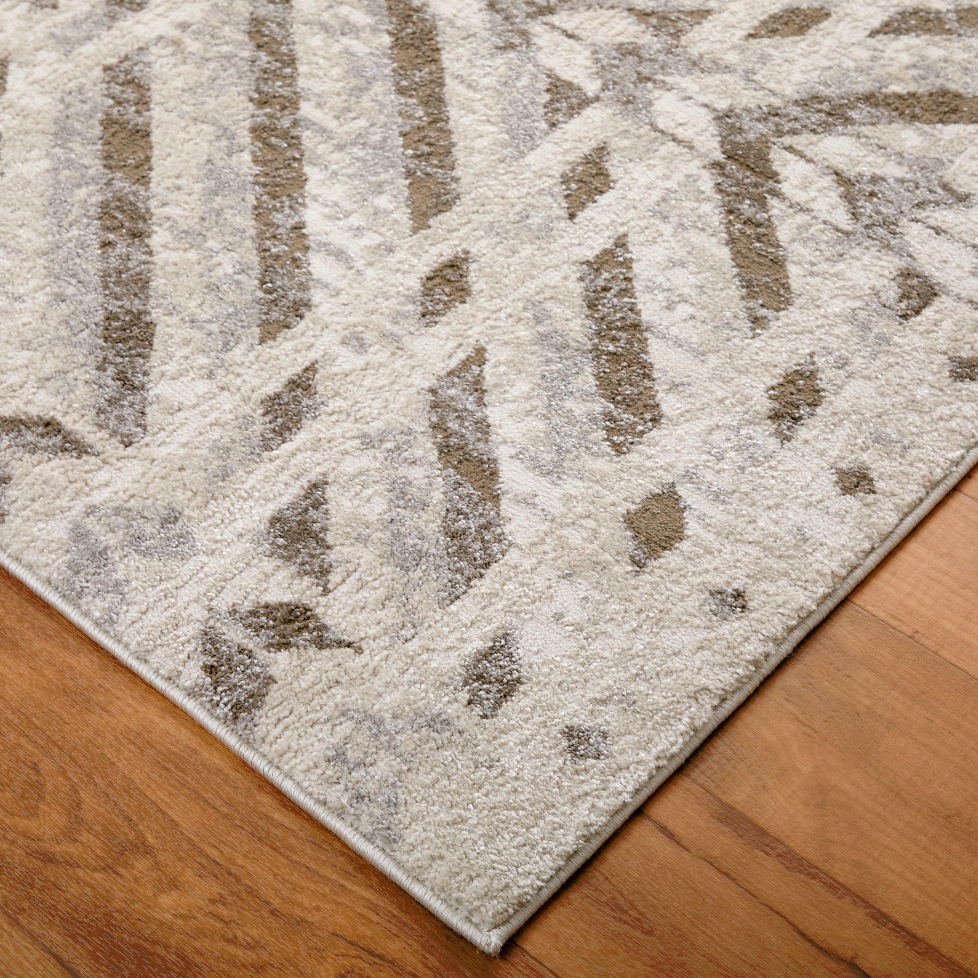 Vancouver Geometric Rug - VNR39NQF by Feizy in ivory, tan, brown. Made from polypropylene, polyester in a unique style.