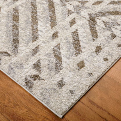Vancouver Geometric Rug - VNR39NQF by Feizy in ivory, tan, brown. Made from polypropylene, polyester in a unique style.