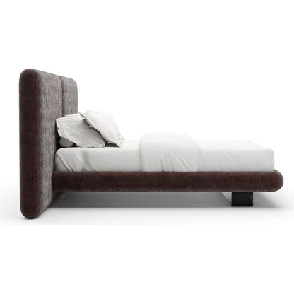 Overlap Upholstered 2 Panel Bed by Caracole. Made from stone in a transitional style.