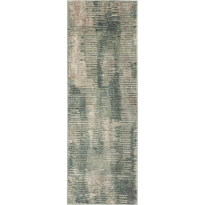 Eden EDN39QYF Rug by Feizy in green, ivory, brown. Made from polypropylene in a unique style.