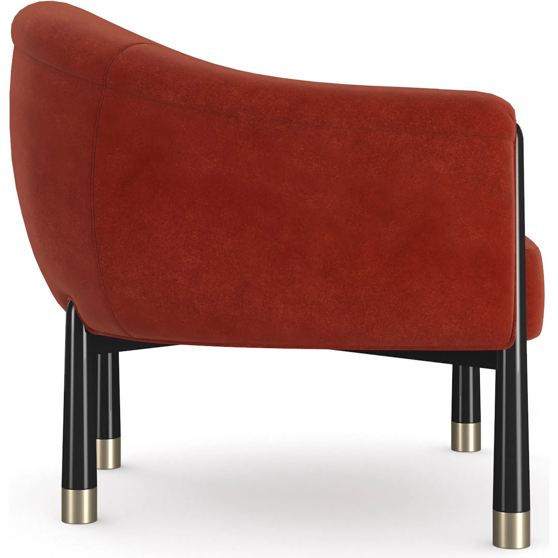 Baton Accent Chair by Caracole in chocolate truffle, whisper of gold. Made from unique in a eclectic & global style.