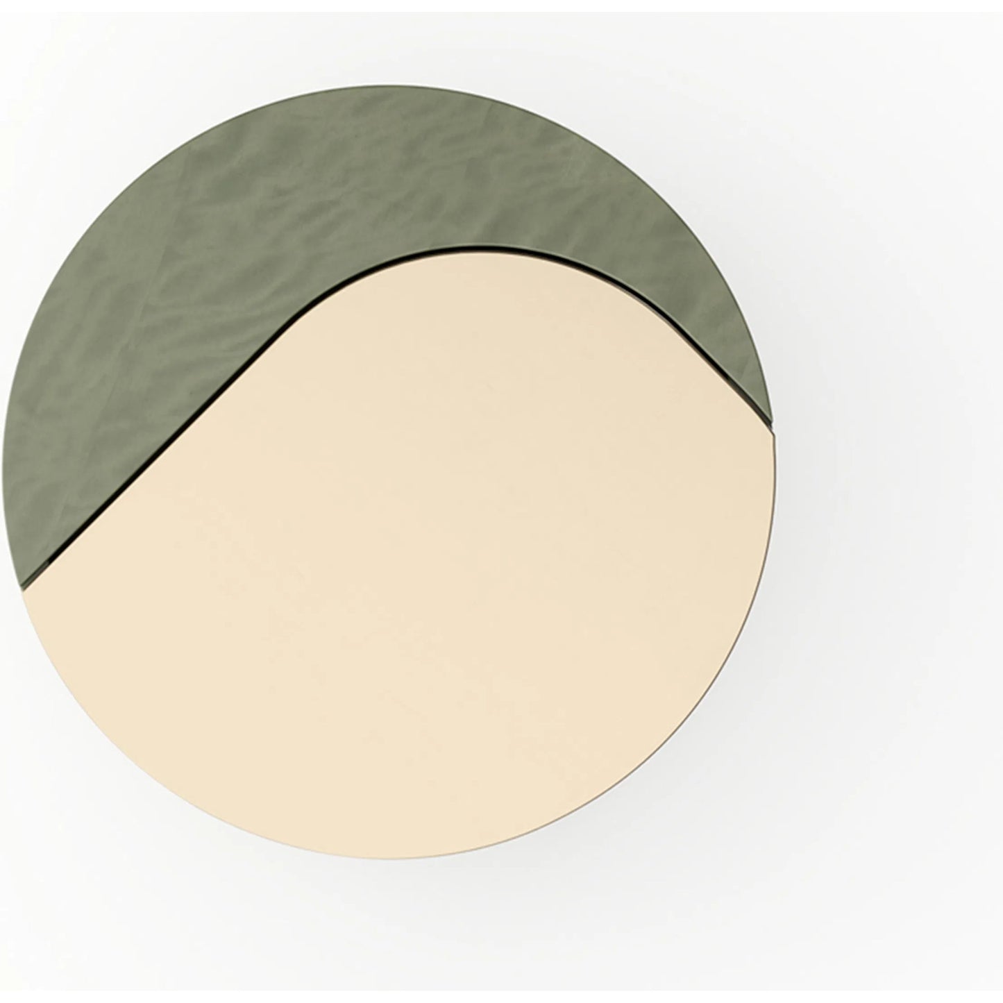 003 SI-2462169 | Additional Silo | Absinthe Vanity by Caracole in verdigris swirl, gold. Made from metal in a eclectic & global style.