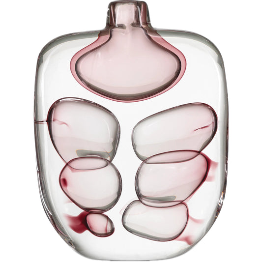 Vicolino Vase by Currey and Company in clear, purple. Made from glass in a unique style.