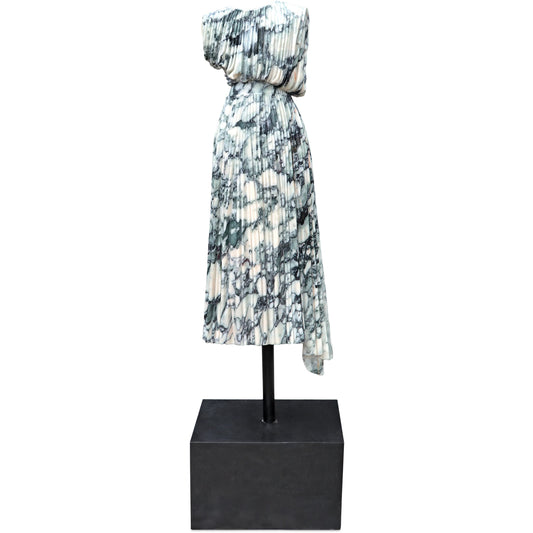 Madame's Cocktail Dress by Currey and Company in natural. Made from marble, metal in a modern style.