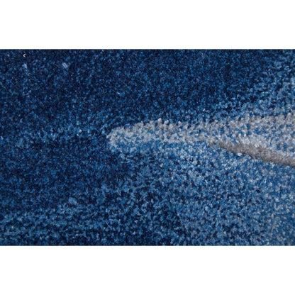 Kawai Rug - KAW8984F by Feizy in blue, gray. Made from wool, viscose in a unique style.