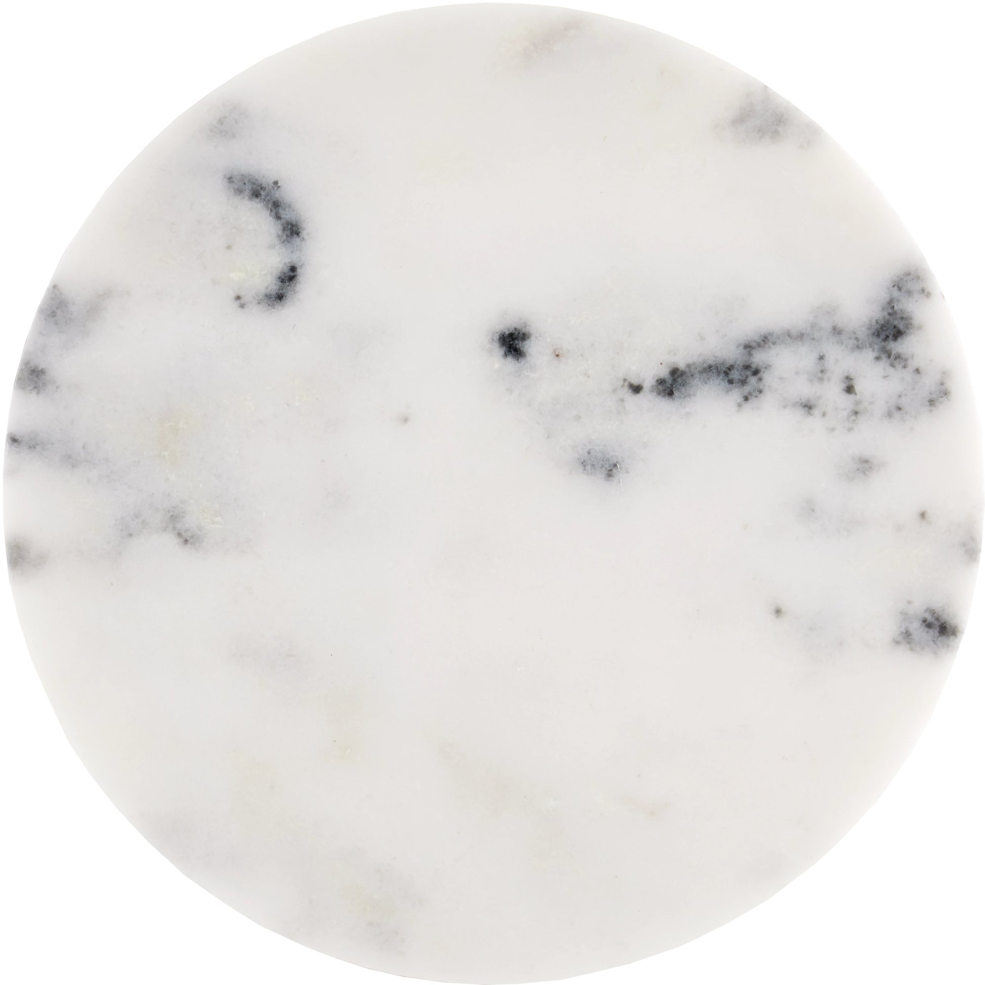 Quince Marble Accent Table by Currey and Company in white. Made from marble in a modern style.