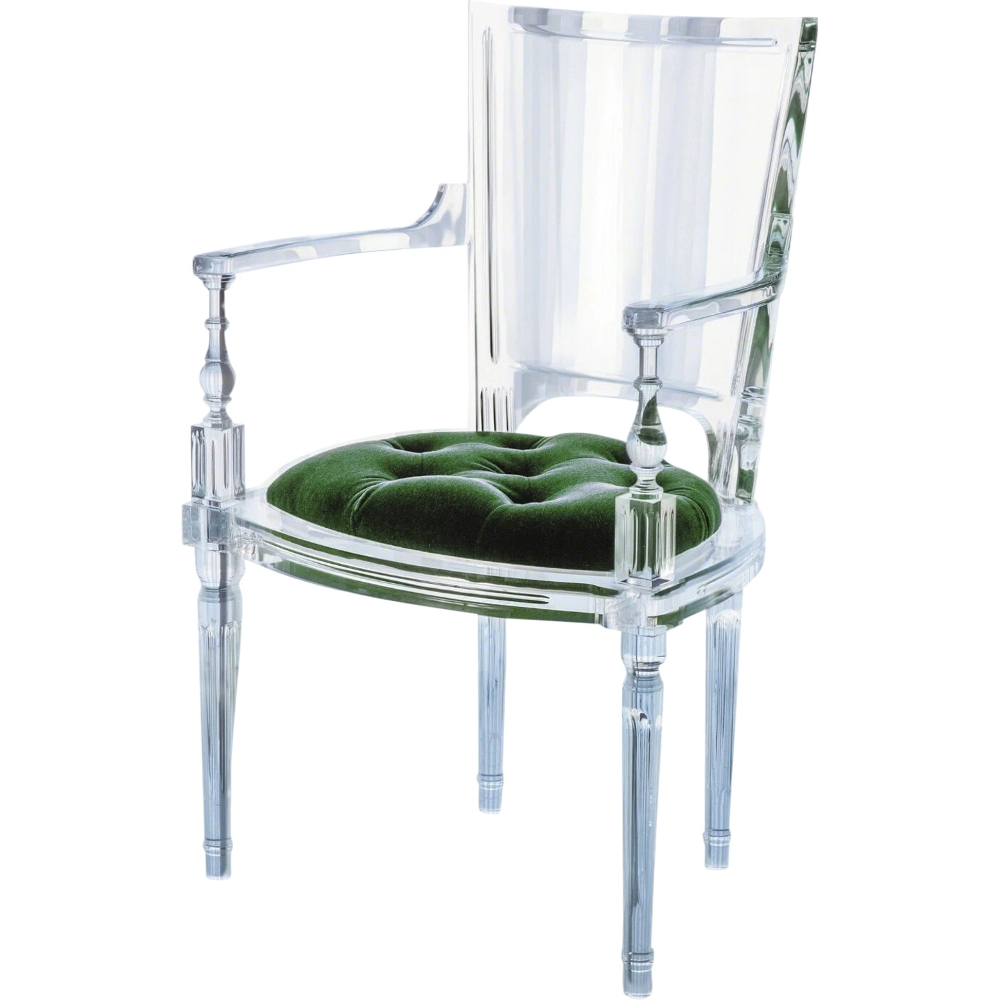 Marilyn Arm Chair by Global Views. Made from acrylic in a transitional style.