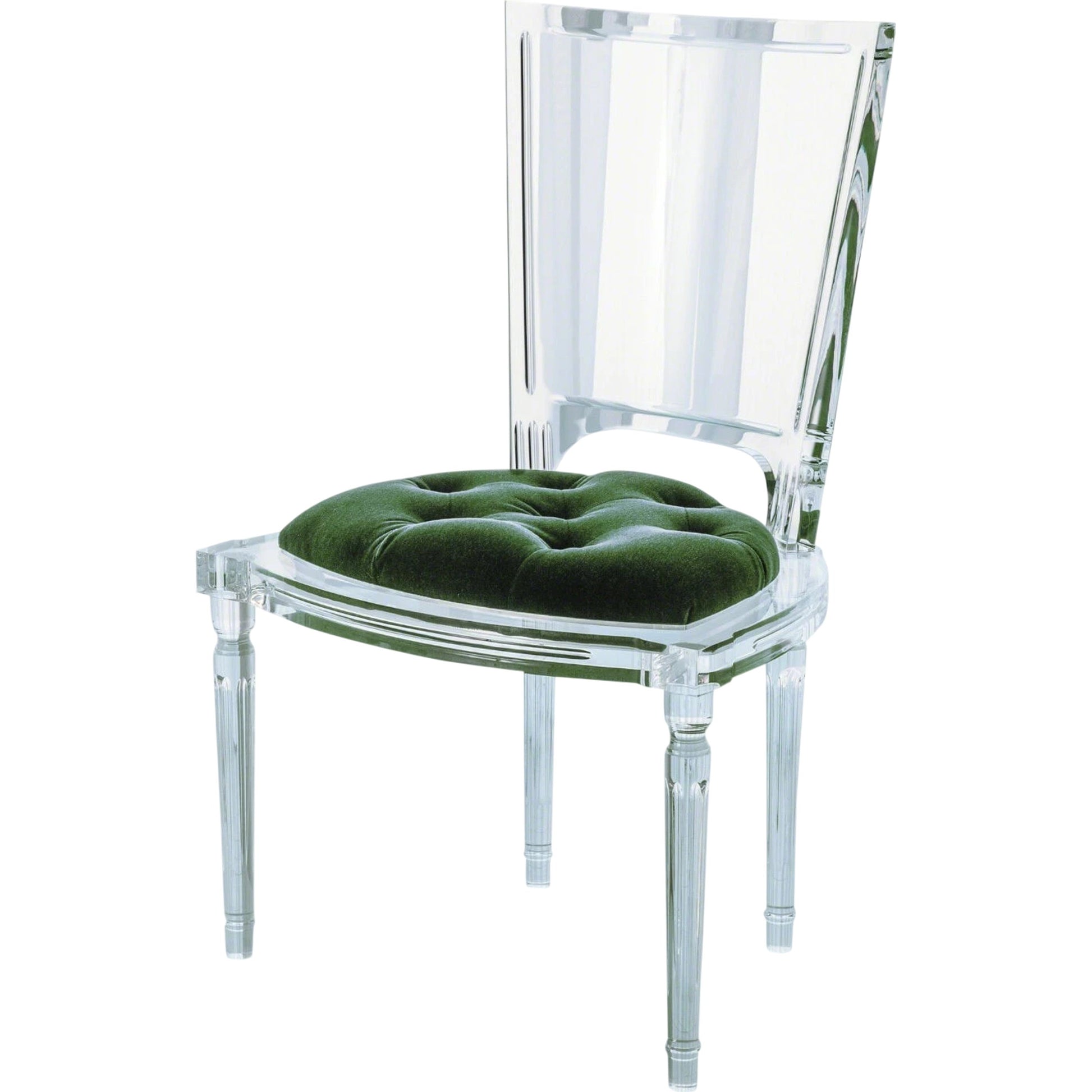 Marilyn Acrylic Side Chair by Global Views. Made from unique in a transitional style.