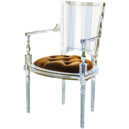 Marilyn Arm Chair by Global Views. Made from acrylic in a transitional style.