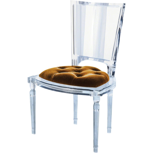 Marilyn Acrylic Side Chair by Global Views. Made from unique in a transitional style.