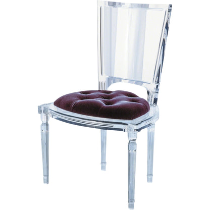 Marilyn Acrylic Side Chair by Global Views. Made from unique in a transitional style.