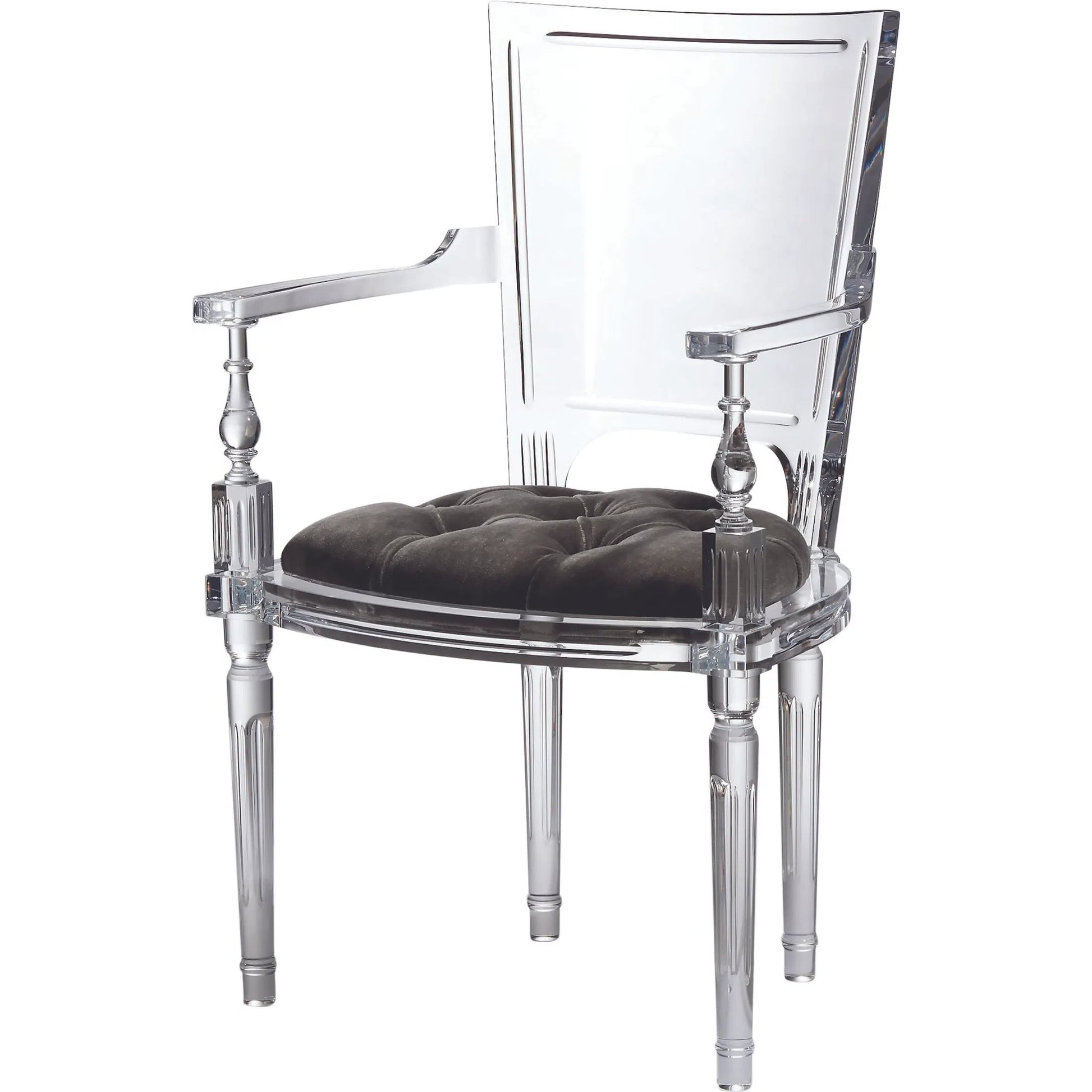 Marilyn Arm Chair by Global Views. Made from acrylic in a transitional style.